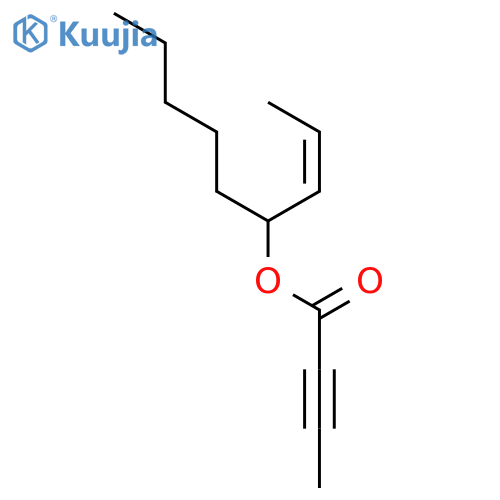 2-Butynoic acid, 1-(1Z)-1-propenylhexyl ester structure