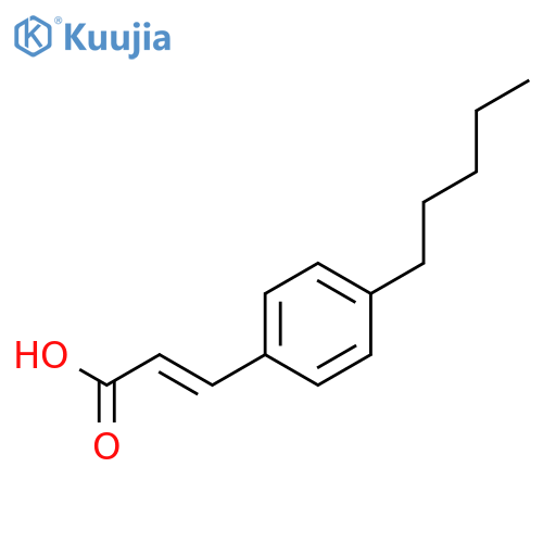 (2E)-3-(4-pentylphenyl)prop-2-enoic Acid structure