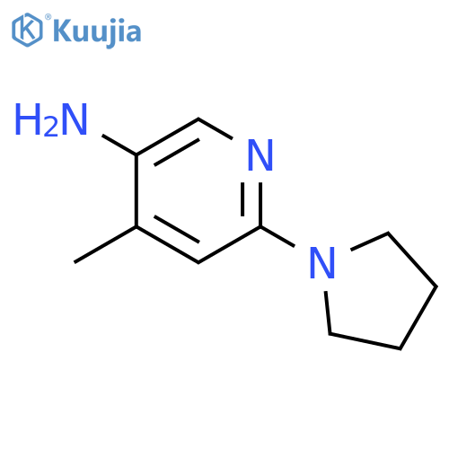 4-methyl-6-(1-pyrrolidinyl)-3-Pyridinamine structure