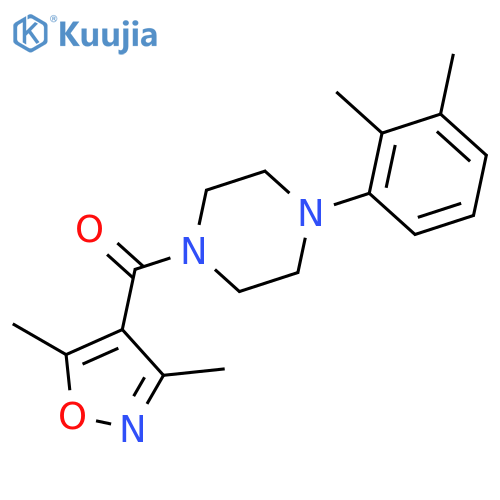 Methanone,(3,5-dimethyl-4-isoxazolyl)[4-(2,3-dimethylphenyl)-1-piperazinyl]- structure