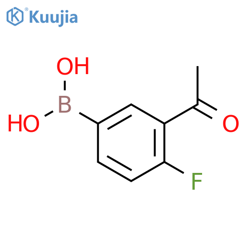 3-Acetyl-4-fluorophenylboronic acid structure