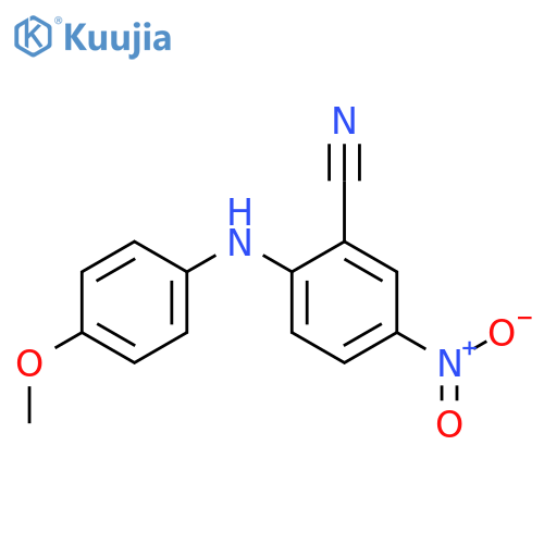 2-(4-Methoxyphenyl)amino-5-nitrobenzonitrile structure