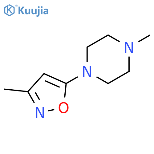 1-methyl-4-(3-methyl-5-isoxazolyl)-Piperazine structure