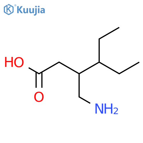 3-(aminomethyl)-4-ethylhexanoic acid structure