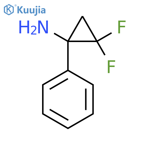 2,2-difluoro-1-phenylcyclopropan-1-amine structure