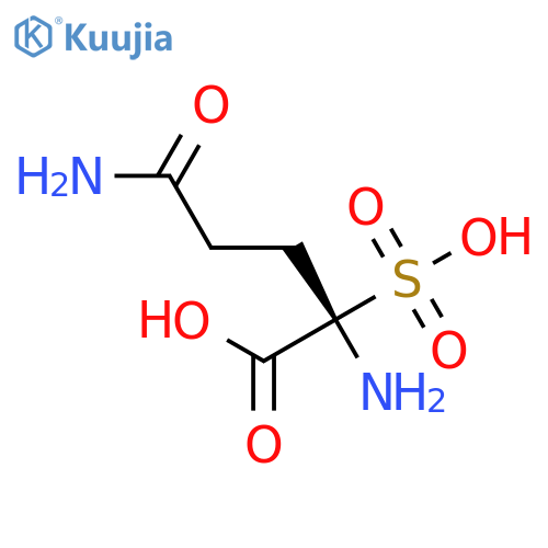 D-GLUTAMINE, 2-SULFO- structure
