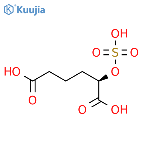 Hexanedioic acid, 2-(sulfooxy)-, (2R)- structure
