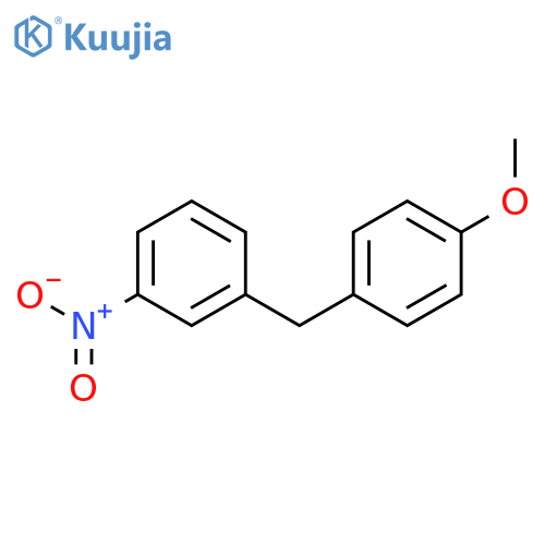 BENZENE, 1-[(4-METHOXYPHENYL)METHYL]-3-NITRO- structure