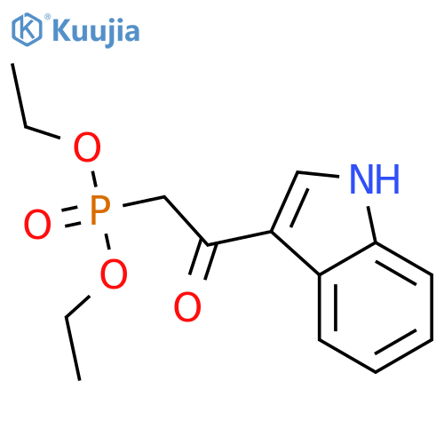 Diethyl2-(indol-3-yl)-2-oxoethylphosphonate structure