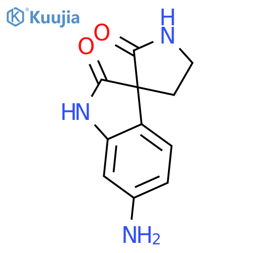 Spiro[3H-indole-3,3'-pyrrolidine]-2,2'(1H)-dione, 6-amino-, (3S)- structure