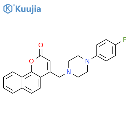 4-{4-(4-fluorophenyl)piperazin-1-ylmethyl}-2H-benzohchromen-2-one structure