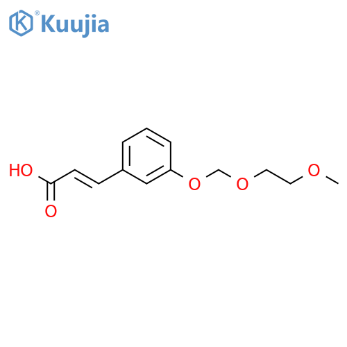 2-PROPENOIC ACID, 3-[3-[(2-METHOXYETHOXY)METHOXY]PHENYL]-, (2E)- structure