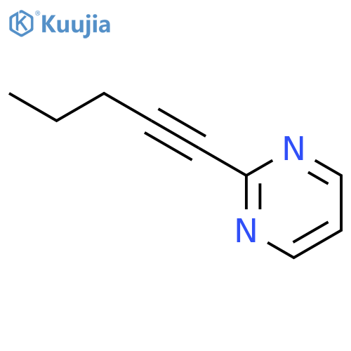 Pyrimidine, 2-(1-pentynyl)- structure