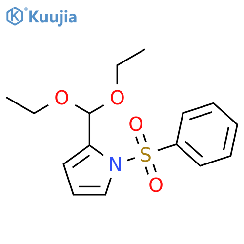 1H-Pyrrole, 2-(diethoxymethyl)-1-(phenylsulfonyl)- structure