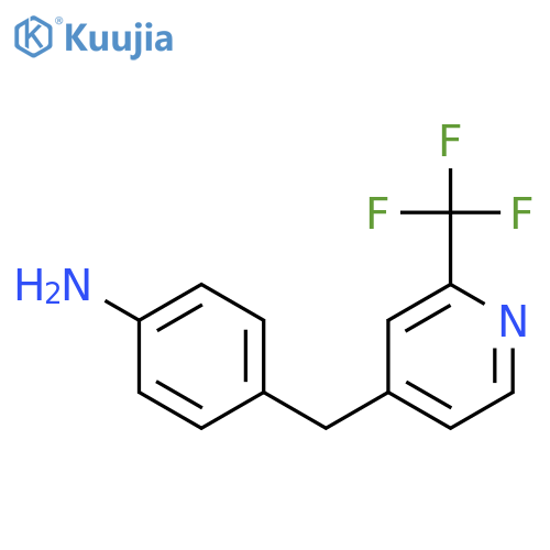Benzenamine, 4-[[2-(trifluoromethyl)-4-pyridinyl]methyl]- structure