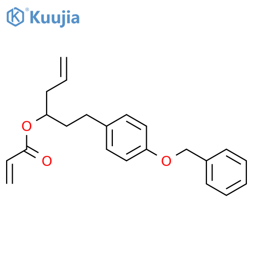 2-PROPENOIC ACID, 1-[2-[4-(PHENYLMETHOXY)PHENYL]ETHYL]-3-BUTENYL ESTER structure