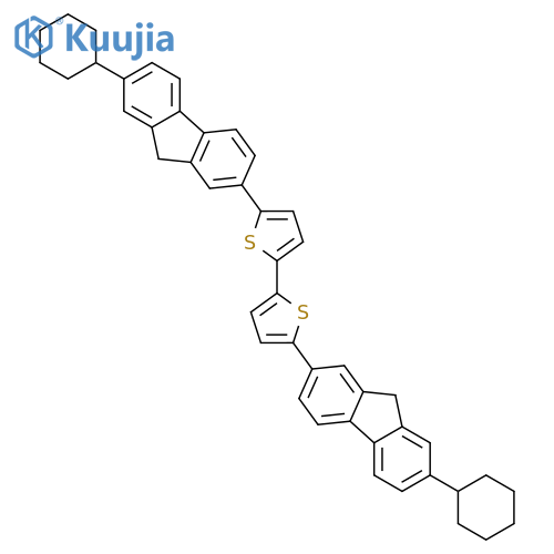 2,2'-Bithiophene, 5,5'-bis(7-cyclohexyl-9H-fluoren-2-yl)- structure