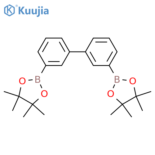 3,3'-Bis(4,4,5,5-tetramethyl-1,3,2-dioxaborolan-2-yl)-1,1'-biphenyl structure