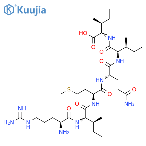 L-Isoleucine, L-arginyl-L-isoleucyl-L-methionyl-L-glutaminyl-L-isoleucyl- structure