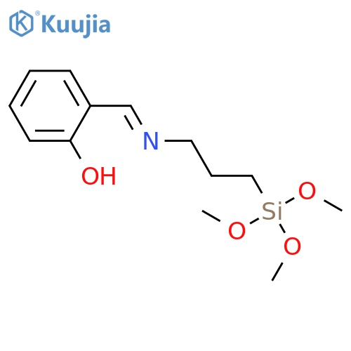 PHENOL, 2-[[[3-(TRIMETHOXYSILYL)PROPYL]IMINO]METHYL]- structure