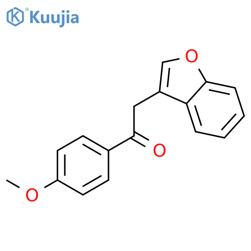 ETHANONE, 2-(3-BENZOFURANYL)-1-(4-METHOXYPHENYL)- structure