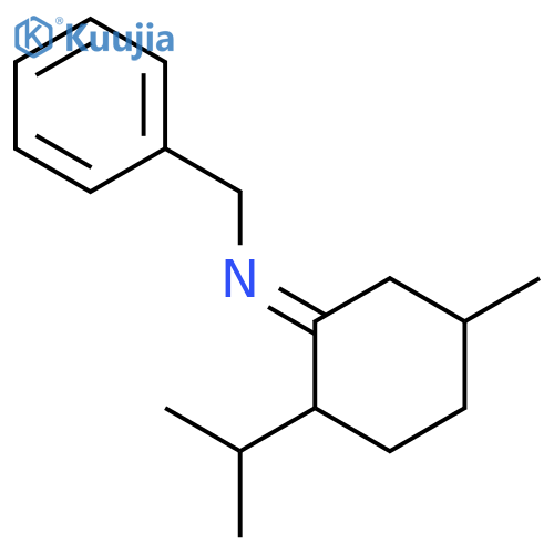 BENZENEMETHANAMINE, N-[5-METHYL-2-(1-METHYLETHYL)CYCLOHEXYLIDENE]- structure