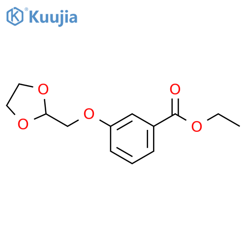 Ethyl 3-((1,3-dioxolan-2-yl)methoxy)benzoate structure