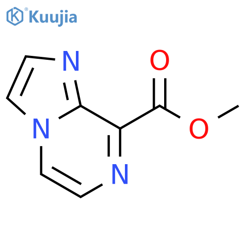 Methyl imidazo[1,2-a]pyrazine-8-carboxylate structure
