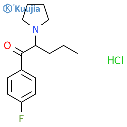 4'-Fluoro-alpha-pyrrolidinopentiophenone hydrochloride structure