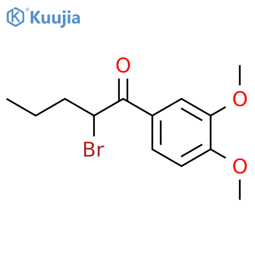 1-PENTANONE, 2-BROMO-1-(3,4-DIMETHOXYPHENYL)- structure