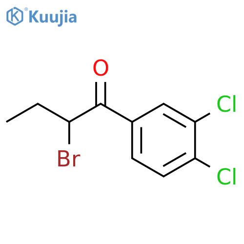 2-Bromo-1-(3,4-dichlorophenyl)butan-1-one structure