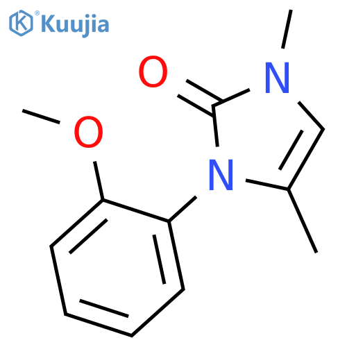 2H-IMIDAZOL-2-ONE, 1,3-DIHYDRO-3-(2-METHOXYPHENYL)-1,4-DIMETHYL- structure