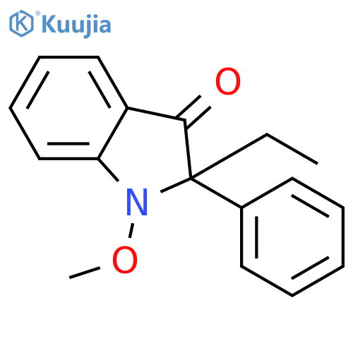 3H-Indol-3-one, 2-ethyl-1,2-dihydro-1-methoxy-2-phenyl- structure