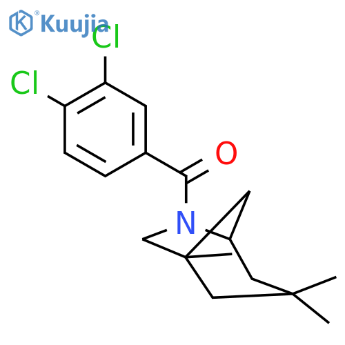 6-AZABICYCLO[3.2.1]OCTANE, 6-(3,4-DICHLOROBENZOYL)-1,3,3-TRIMETHYL- structure