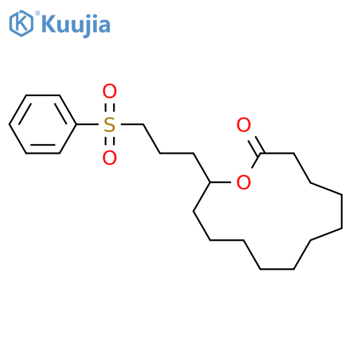 Oxacyclotridecan-2-one, 13-[3-(phenylsulfonyl)propyl]- structure