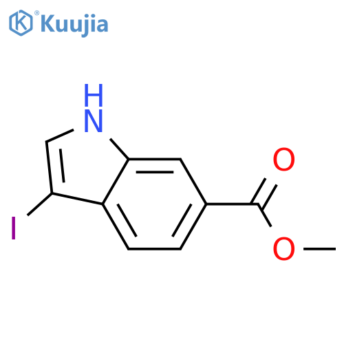 Methyl 3-iodo-1H-indole-6-carboxylate structure