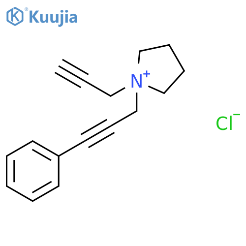 PYRROLIDINIUM, 1-(3-PHENYL-2-PROPYNYL)-1-(2-PROPYNYL)-, CHLORIDE structure