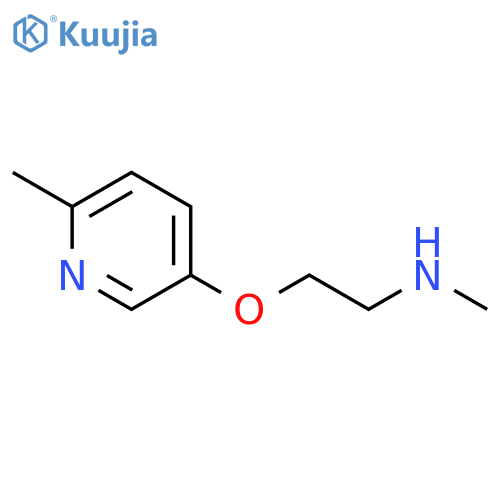 Ethanamine, N-methyl-2-[(6-methyl-3-pyridinyl)oxy]- structure