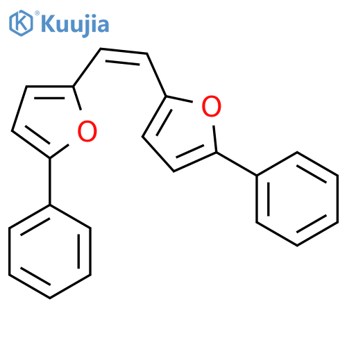 Furan, 2,2'-(1Z)-1,2-ethenediylbis[5-phenyl- structure