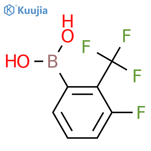 [3-fluoro-2-(trifluoromethyl)phenyl]boronic acid structure