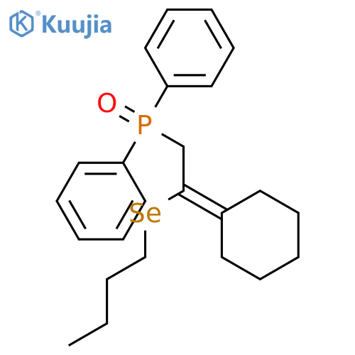 Phosphine oxide, [2-(butylseleno)-2-cyclohexylideneethyl]diphenyl- structure