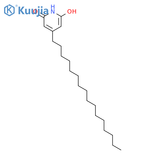 2(1H)-Pyridinone, 4-hexadecyl-6-hydroxy- structure