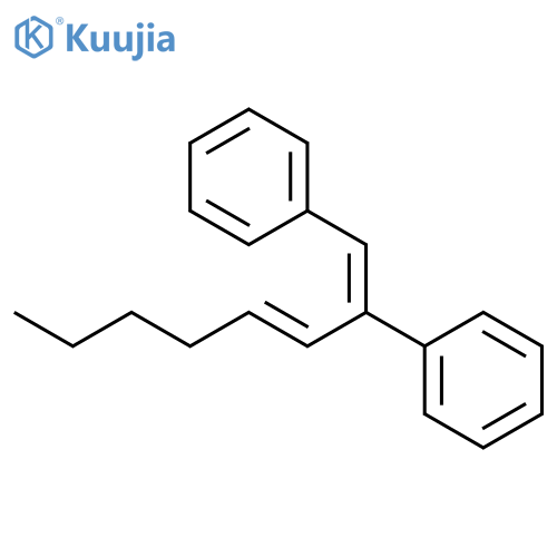 BENZENE, 1,1'-[2-(1-HEXENYL)-1,2-ETHENEDIYL]BIS- structure
