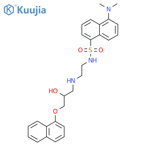 1-((2-(5-Dimethylamino)naphthalene-1-sulfonylaminoethyl)amino)-3-(1-naphthaleneoxy)-2-propanol structure