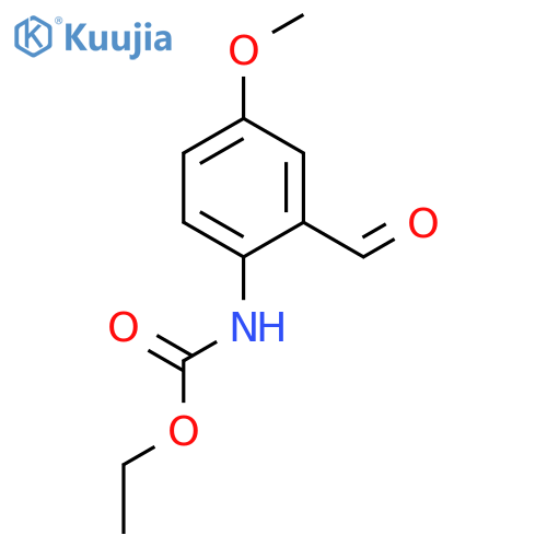 CARBAMIC ACID, (2-FORMYL-4-METHOXYPHENYL)-, ETHYL ESTER structure