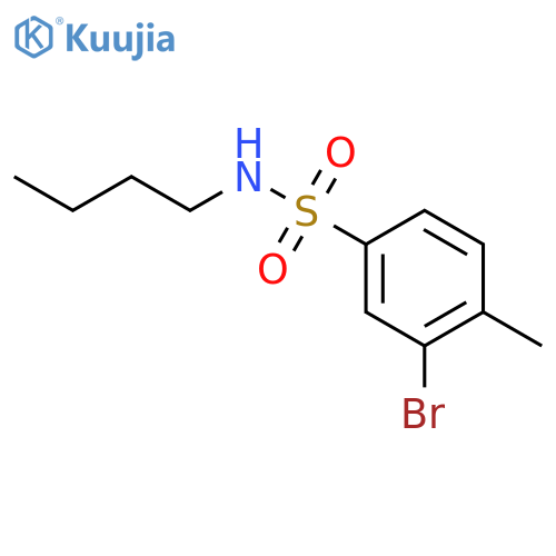 N-Butyl 3-bromo-4-methylbenzenesulfonamide structure