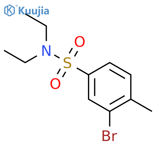 N,N-Diethyl 3-bromo-4-methylbenzenesulfonamide structure