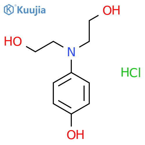 PHENOL, 4-[BIS(2-HYDROXYETHYL)AMINO]-, HYDROCHLORIDE structure