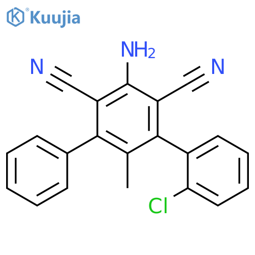 [1,1':3',1''-Terphenyl]-4',6'-dicarbonitrile, 5'-amino-2-chloro-2'-methyl- structure