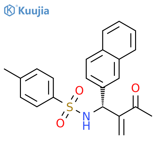 Benzenesulfonamide,4-methyl-N-[(1R)-2-methylene-1-(2-naphthalenyl)-3-oxobutyl]- structure